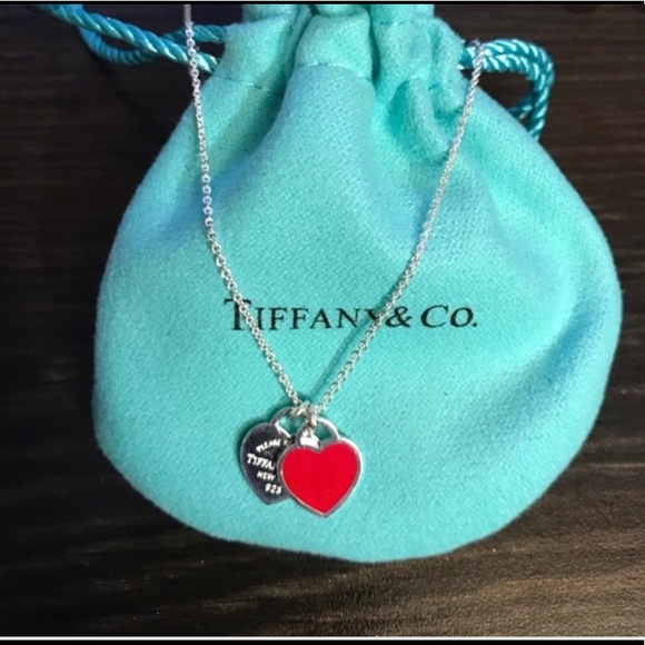 Red Heart Tiffany Necklace 